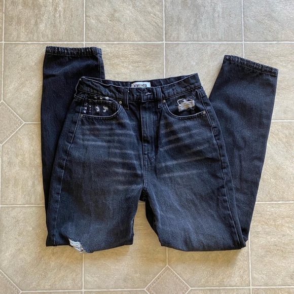 Distressed Black Jeans - Picture 1 of 7